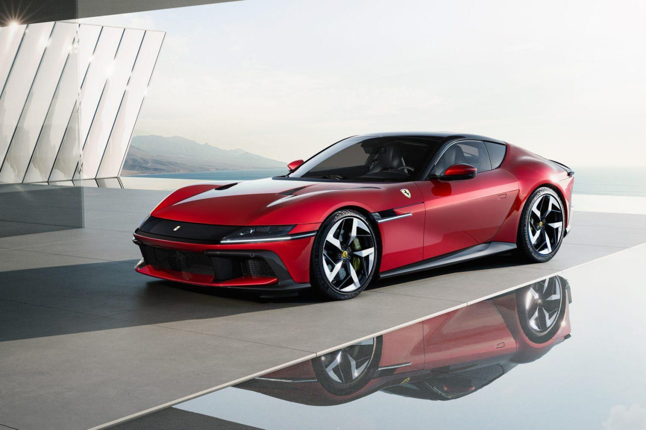 Red grand tourer