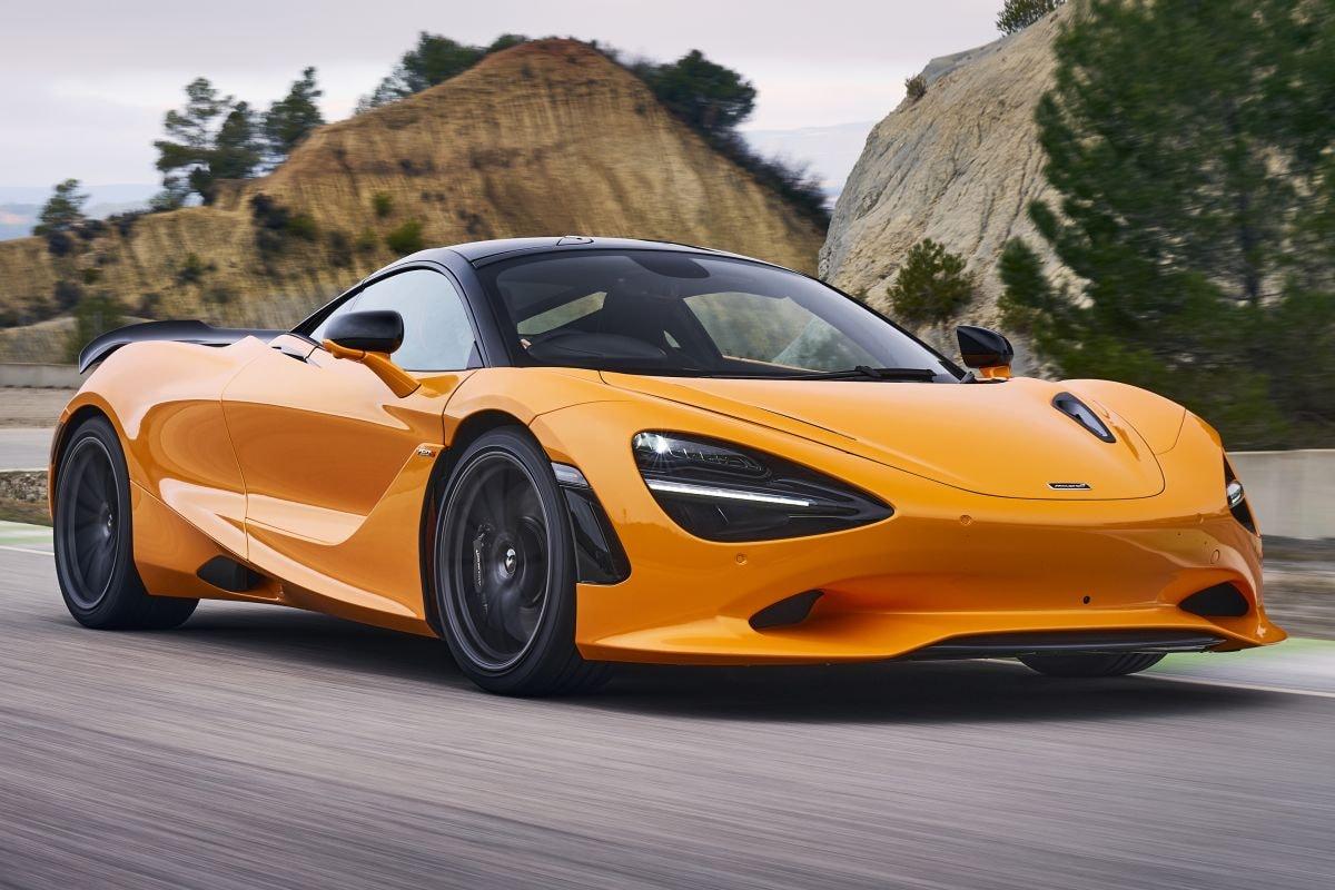 Sports car on track